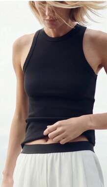 SoldOut.NYC Not So Basic Tank –  Black Size Small